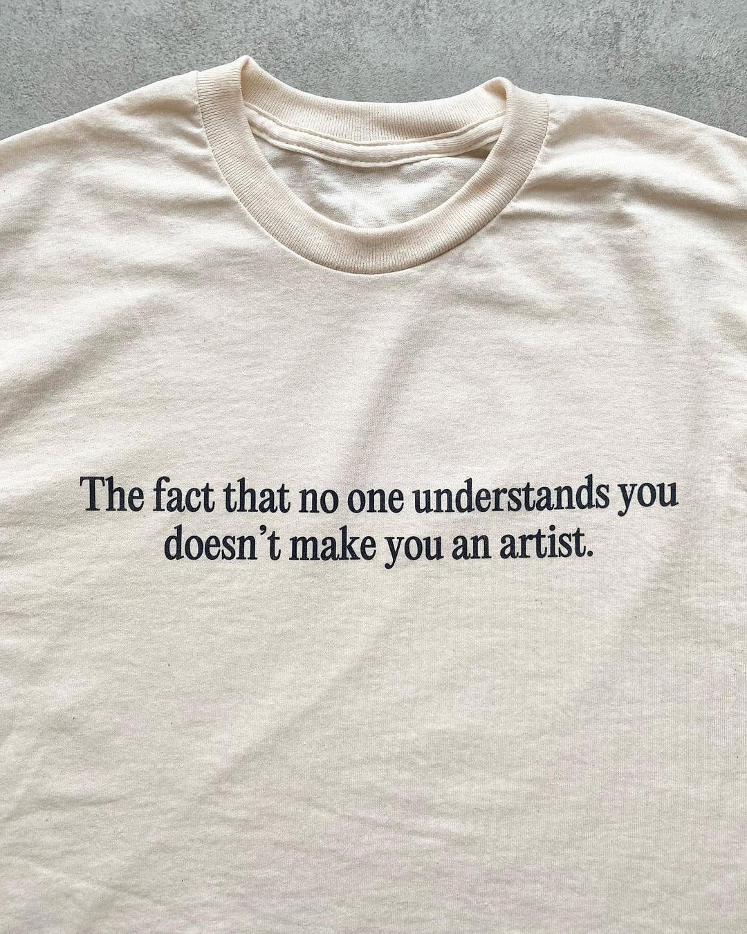 no one understands artists