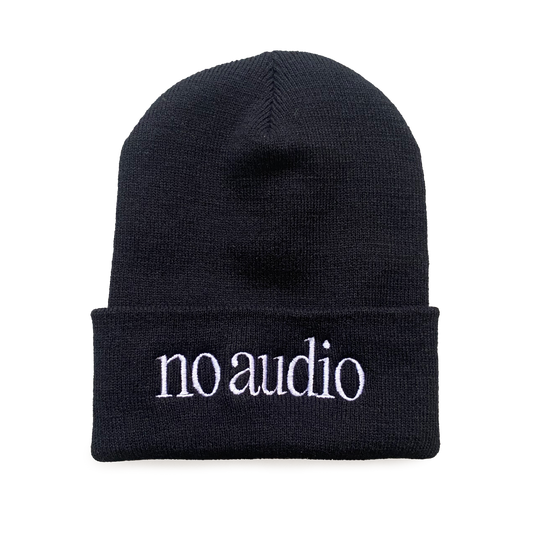 no audio beanie